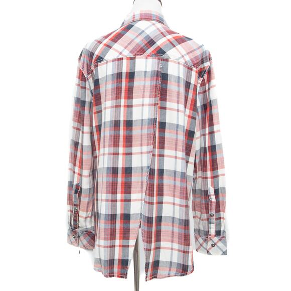 Affliction Sweet Afternoon Long Sleeve Button Down Woven Shirt Size Medium - Picture 3 of 11